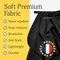 Lilexo Large Barber Cape Professional Hair Cutting Cape with Snap Closure 66 x57” Unisex Adults Black Haircut Cape Salon Cape for Men Water Resistant Hair Stylist Gown Hairdresser Styling Cape